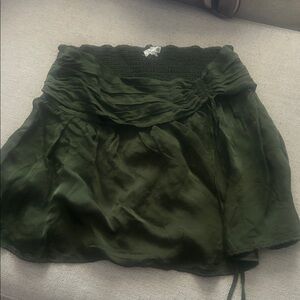 Aerie Dark Green Mini Skirt